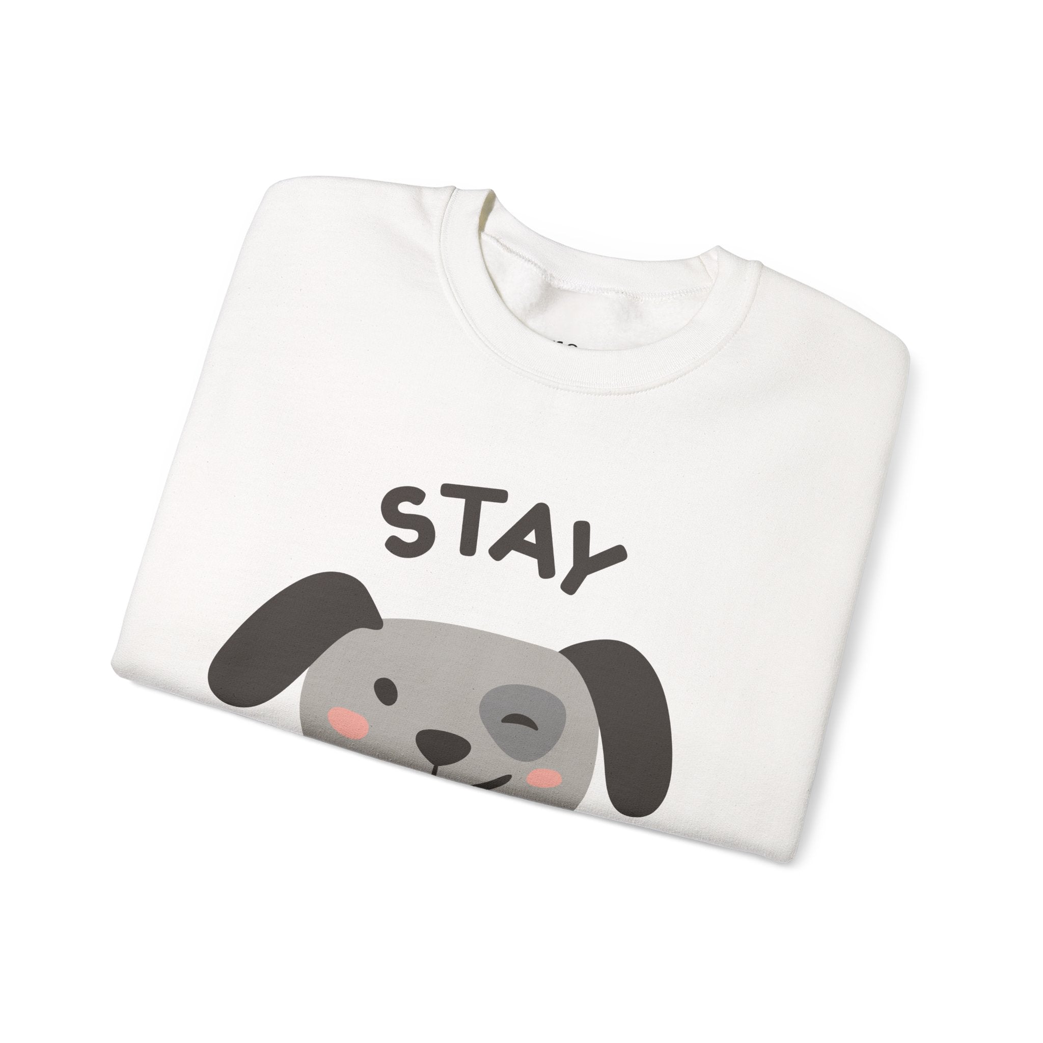 Stay Pawsitive Sweatshirt —  Dog Graphic Crewneck