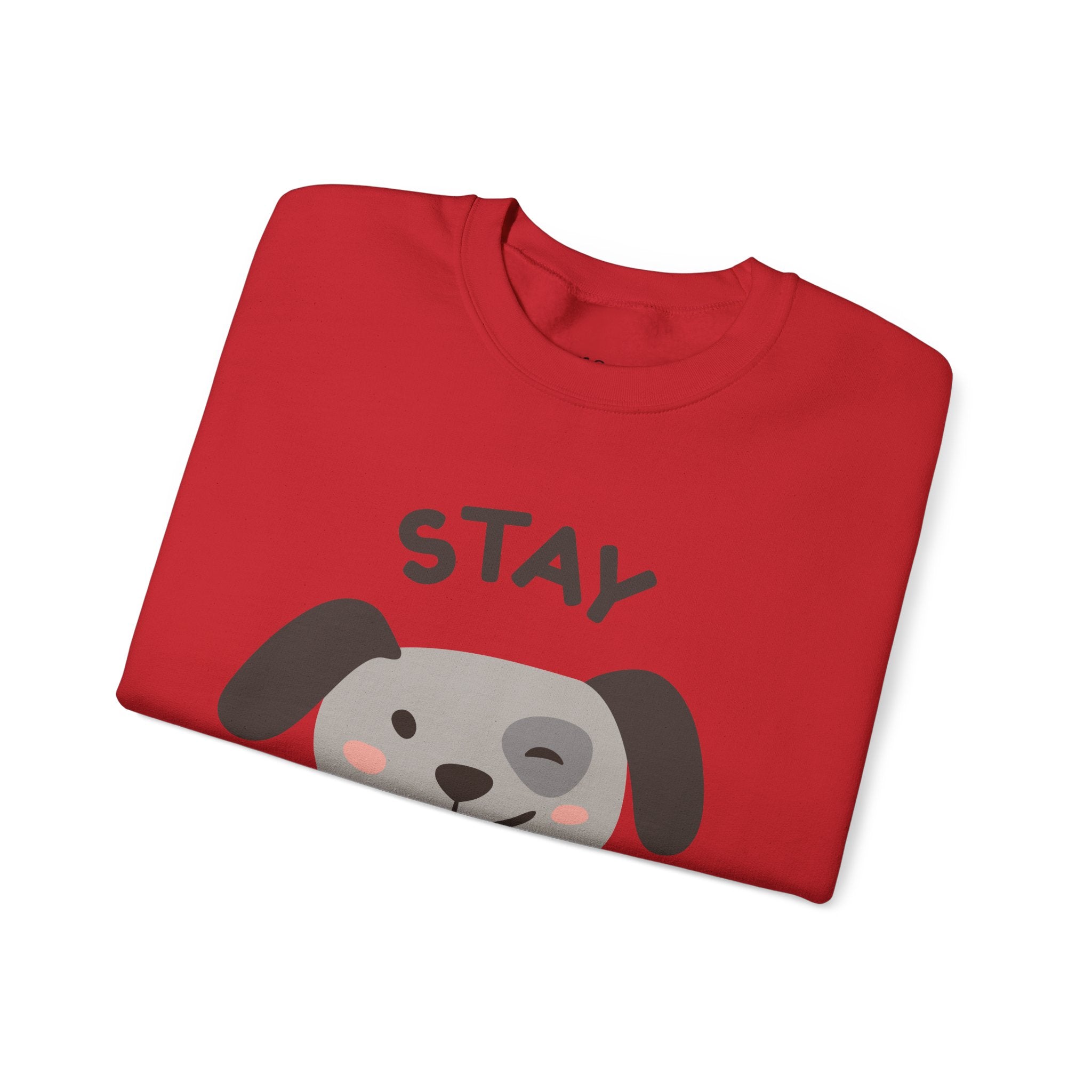 Stay Pawsitive Sweatshirt —  Dog Graphic Crewneck